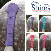 Rhinegold Protège-Queue En Coton Matelassé Respirant Avec Velcro Élastique - Protection Cheval Transport