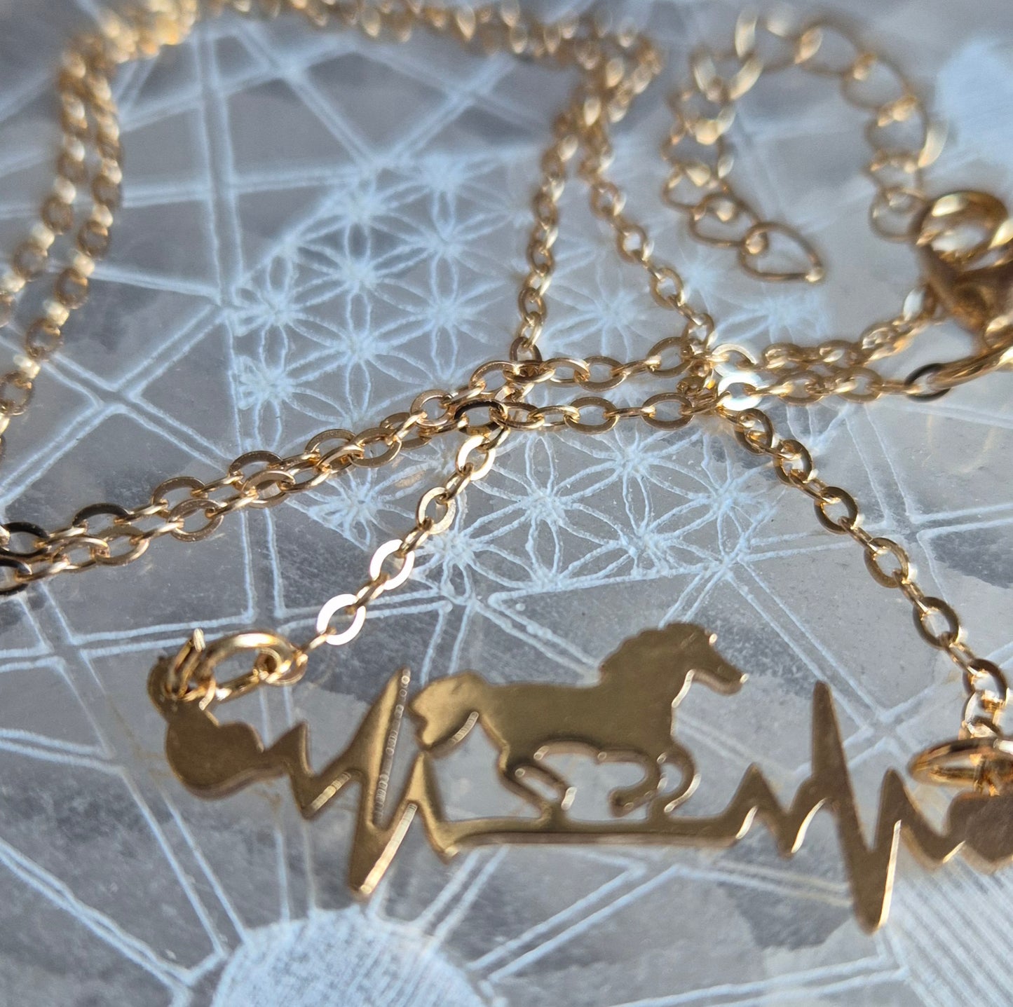 Collier Cheval Rythm Cardiac Dore