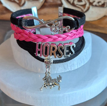 Bracelet Equestrian Multi-couches Tressé