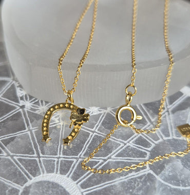 Pendentif Fer à Cheval et Trefle Argent