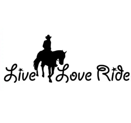 Autocollant Live Love Ride