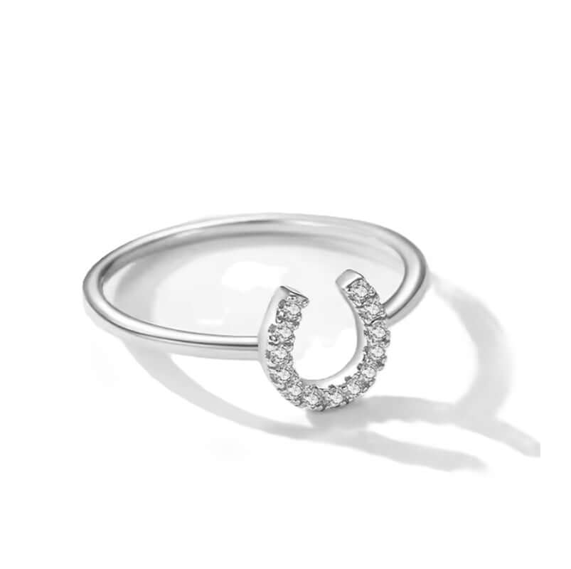 Bague Fer a Cheval en Strass
