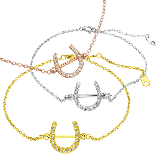 Bracelet Cheval Fer a Cheval en Argent S925