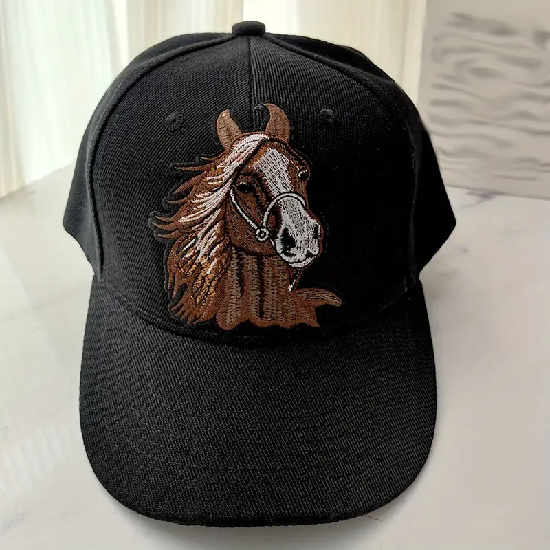 Casquette Vintage Tête de Cheval Brodée