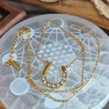 Collier Fer du Cheval avec Strass