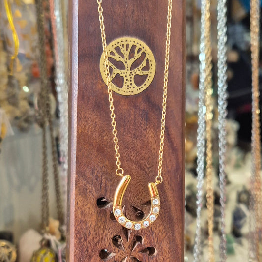 Collier Fer du Cheval avec Strass