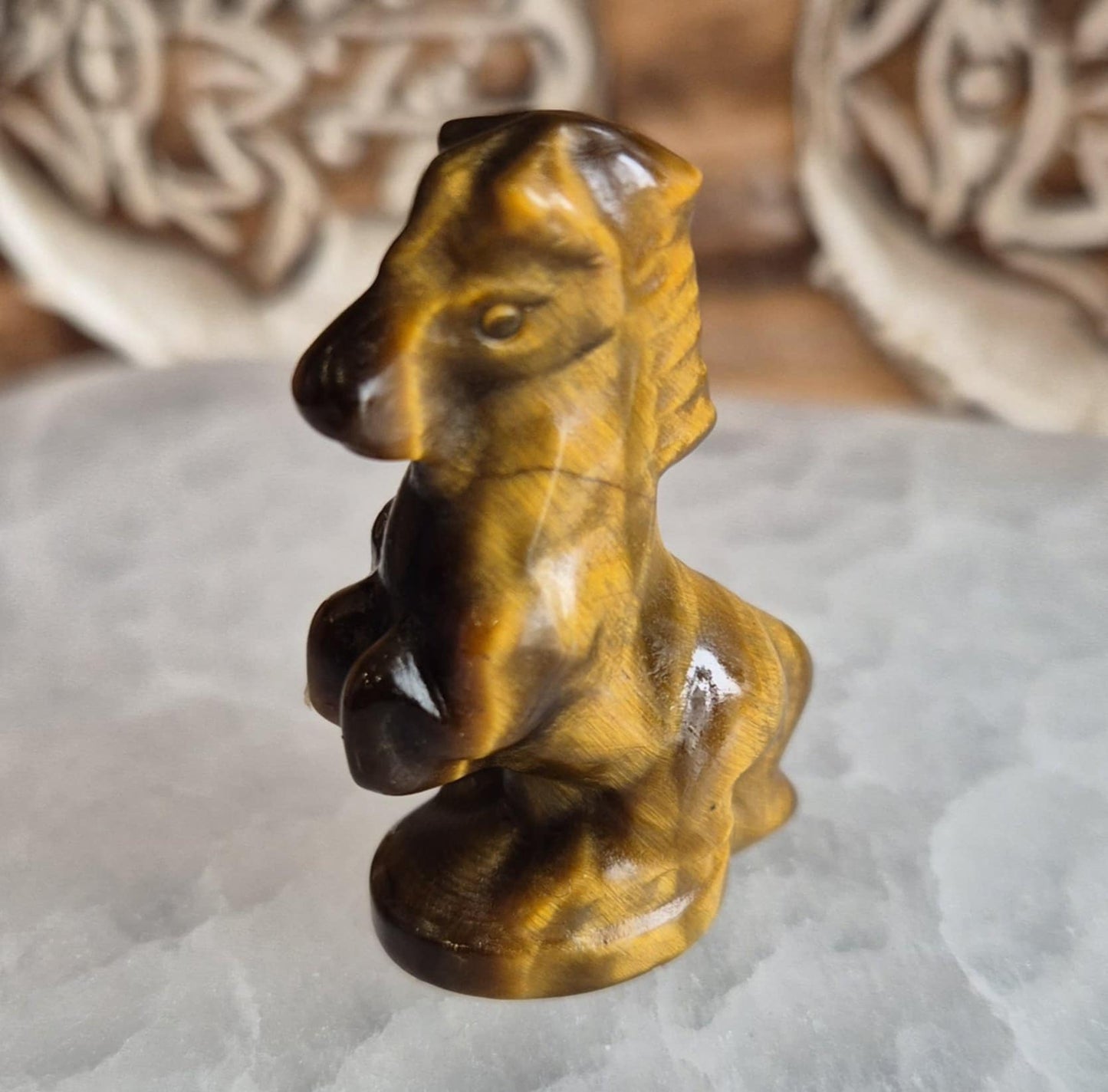 Figurine Cheval en Pierre Naturelle