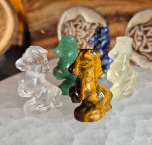 Figurine Cheval en Pierre Naturelle