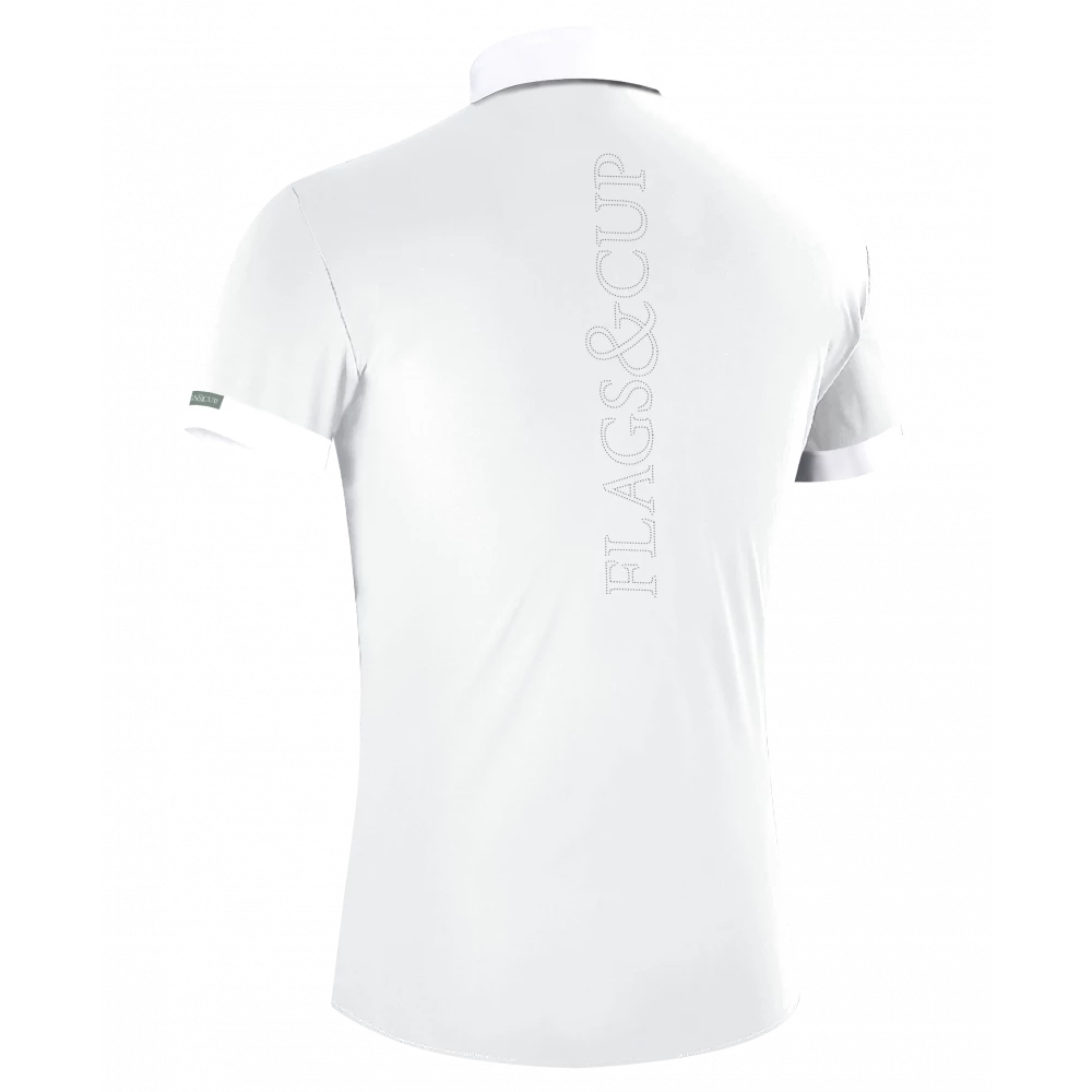 Flags&Cup Polo de Concours Enfant WAKO Blanc