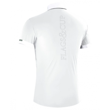 Flags&Cup Polo de Concours Enfant WAKO Blanc