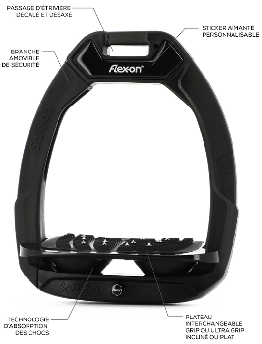 Flex-On Safe-On Etriers - Noir En Stock