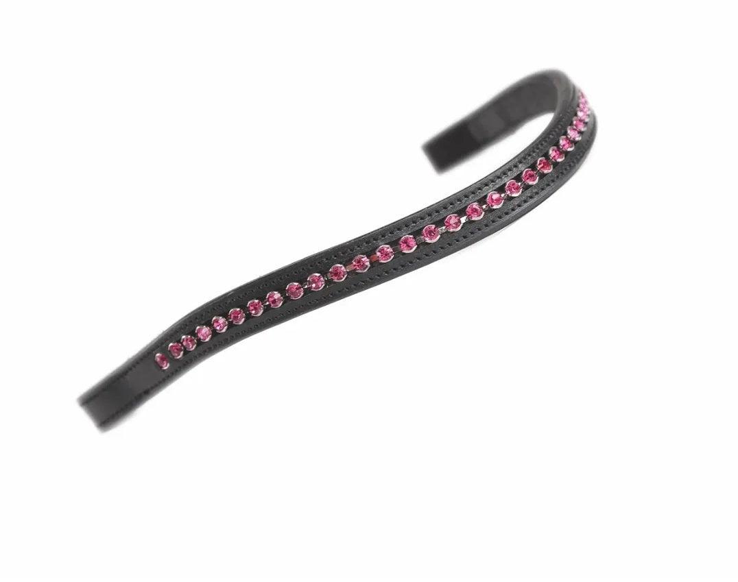 Gara Frontal Grand Strass Rose - SHOPHORSE