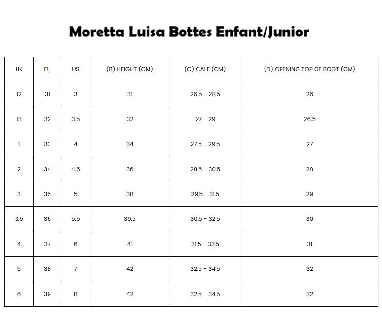 Moretta Luisa Bottes d'Equitation Enfant