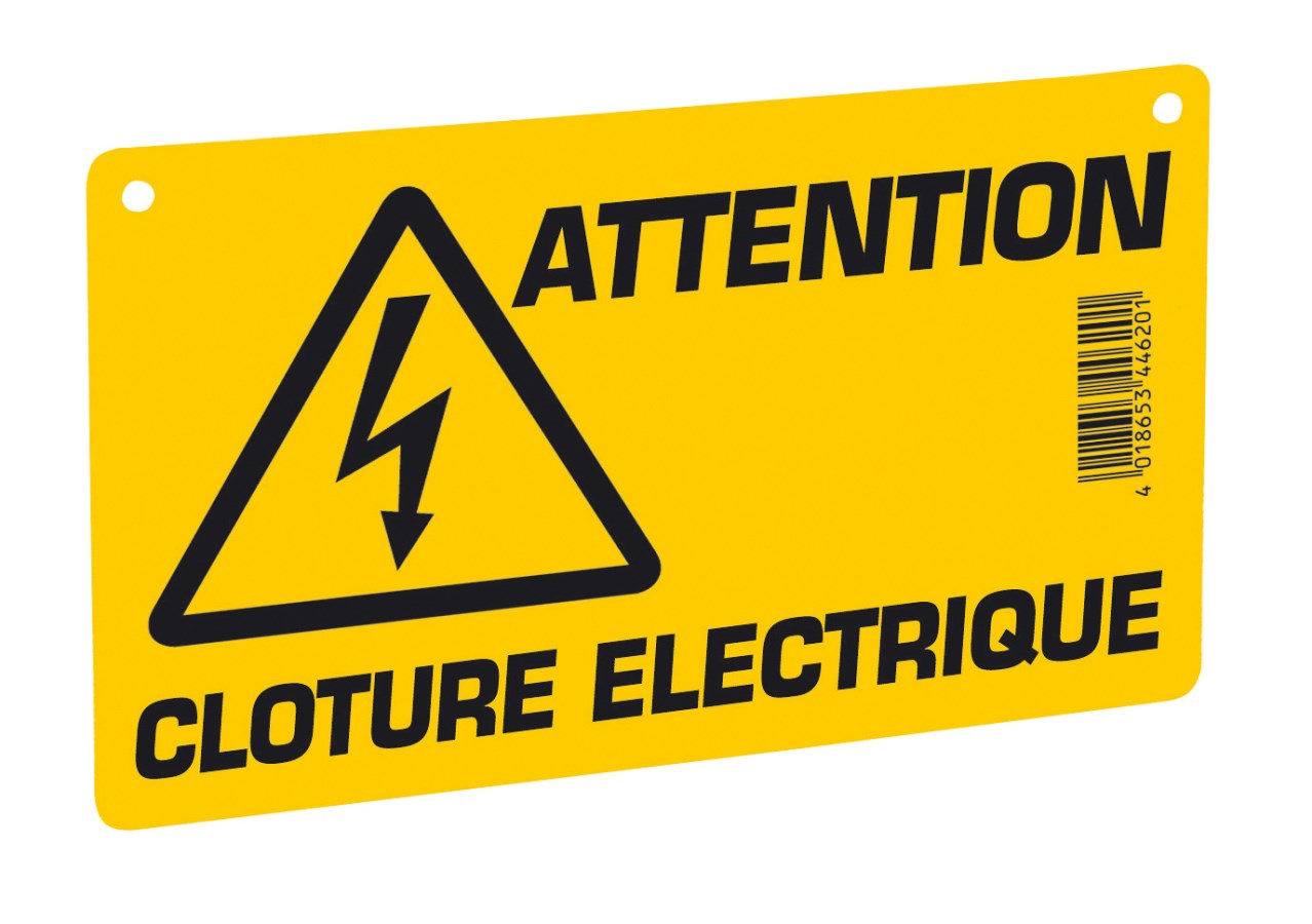 Plaque de Signalisation pour Clôture Electrique GM