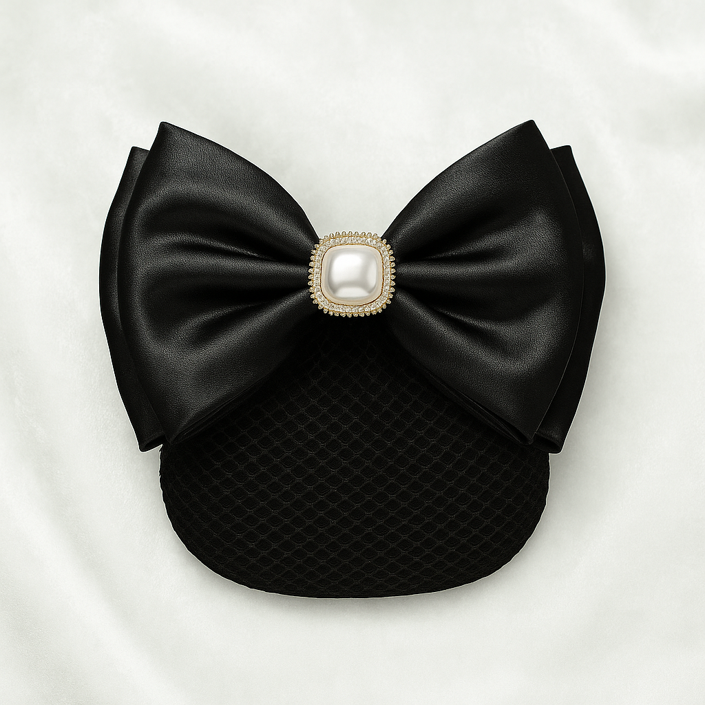 Resille Noeud avec Perle et Strass filet Fin