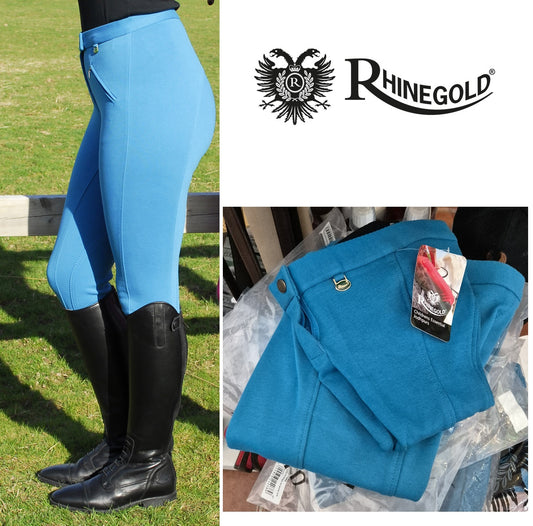 Rhinegold Jodhpurs Enfant Turquoise