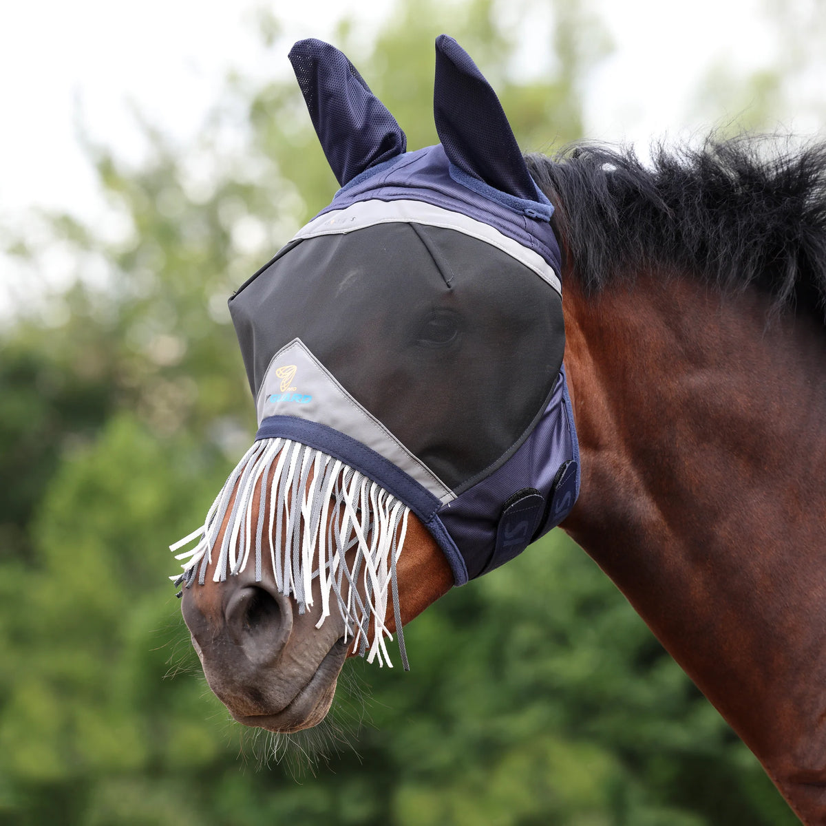 Shires Masque Anti mouches avec Frange -60% Anti UV