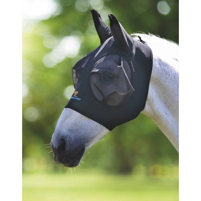 FlyGuard Pro Masque Anti Mouches Stretch Noir