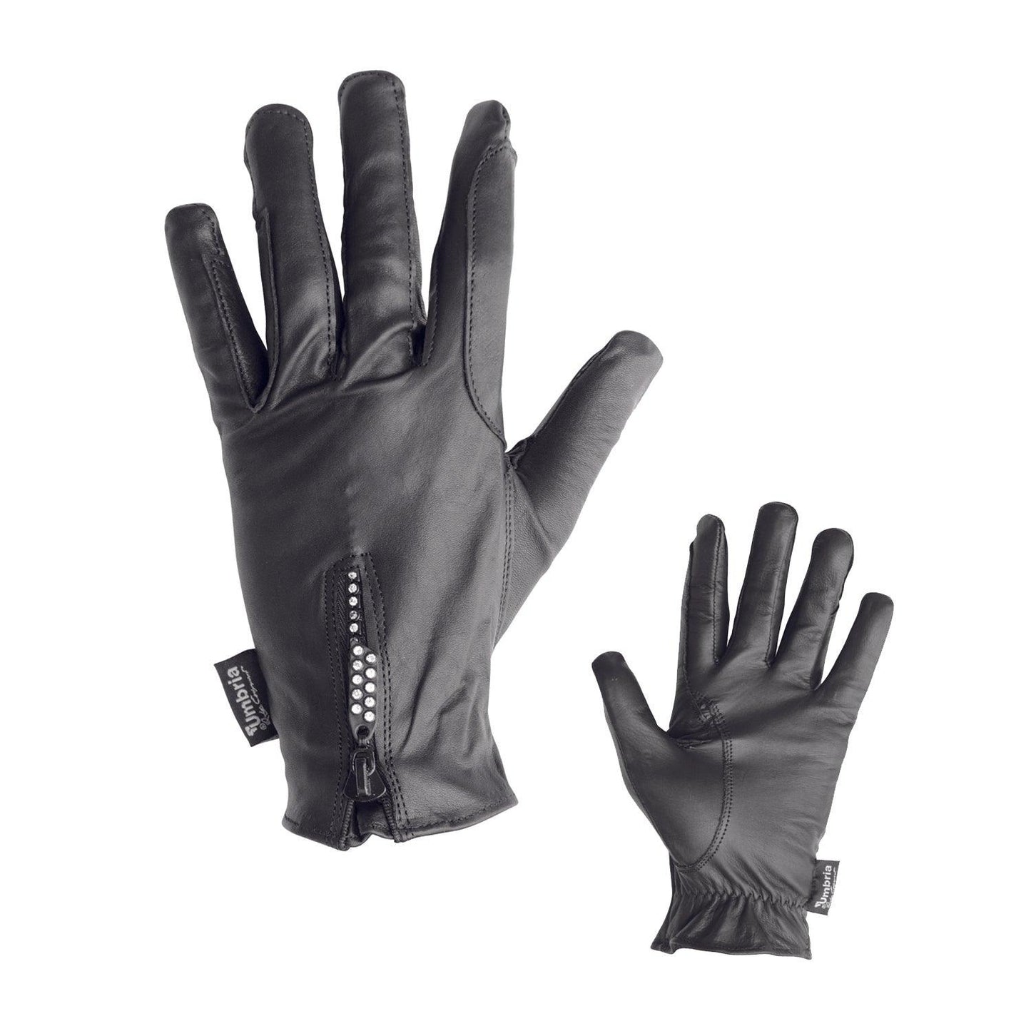 Umbria Gants Cuir Strass - XXS - SHOPHORSE