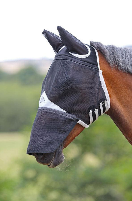 Shires Masque Anti-Mouches Durable avec Nez - SHOP HORSE