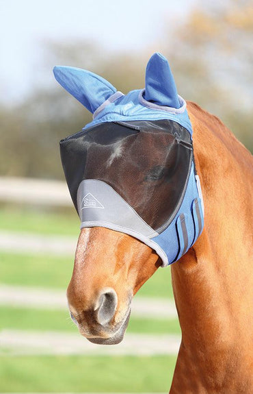 Shires Masque Anti-Mouches Deluxe avec Oreilles - SHOP HORSE