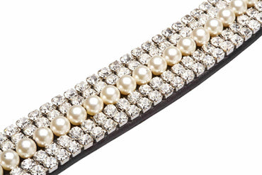 Caldene Frontal Wave Strass et Perle - SHOP HORSE