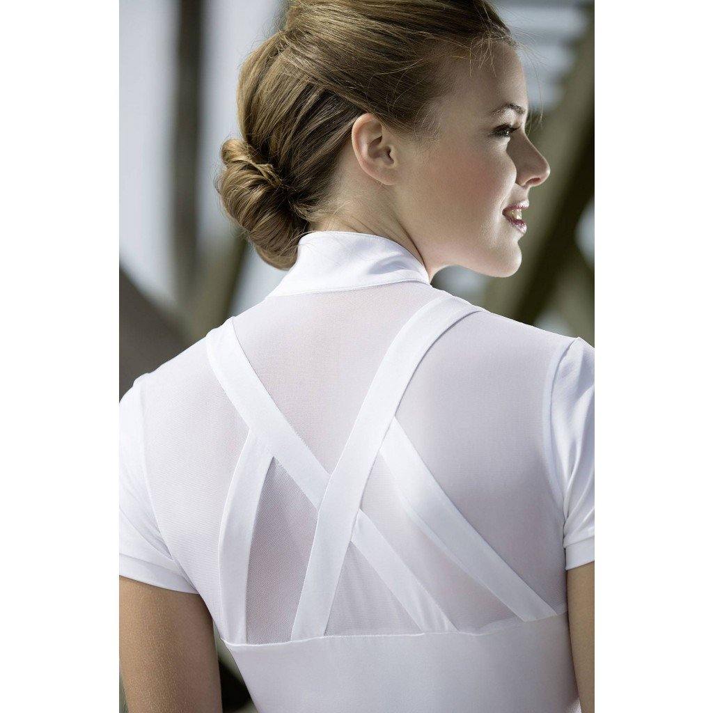 Cavallino Marino Polo de concours Rimini Mesh -Blanc XL - SHOP HORSE
