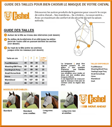 Cashel Masque Anti mouches Quiet Ride - SHOP HORSE