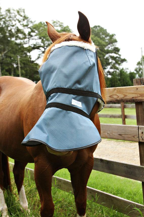 Masque Anti UV 90% sans Oreilles avec Protege Nez - SHOP HORSE