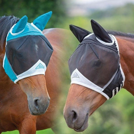 Shires Masque Anti mouches avec oreilles - 70% Anti UV - SHOPHORSE