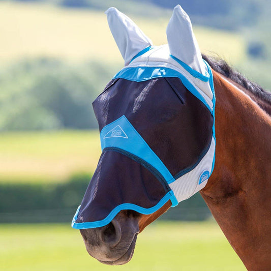 Shires Masque Anti Mouches Air Motion avec Nez - SHOPHORSE
