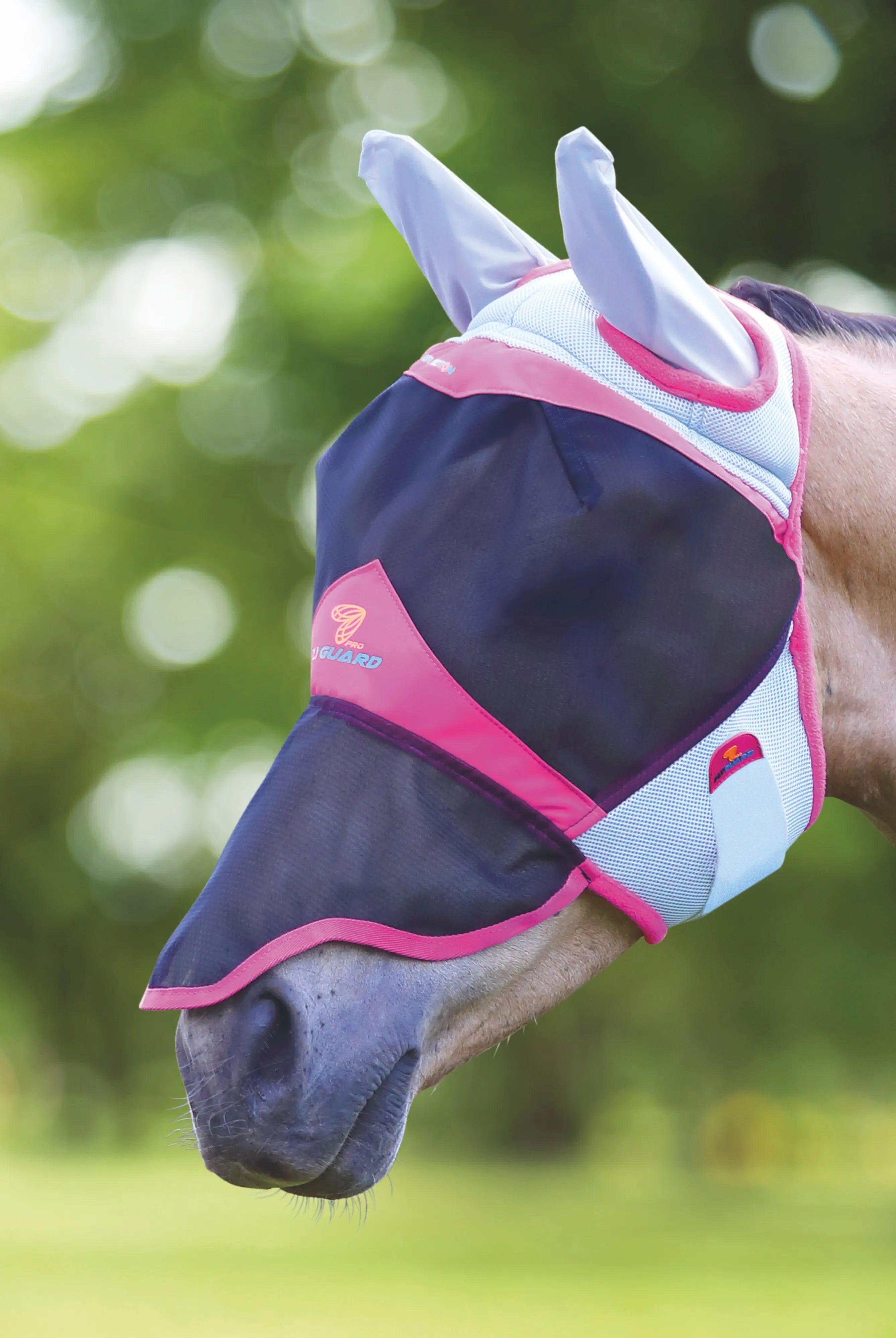 Shires Masque Anti Mouches Air Motion avec Nez -70% Anti UV - SHOPHORSE