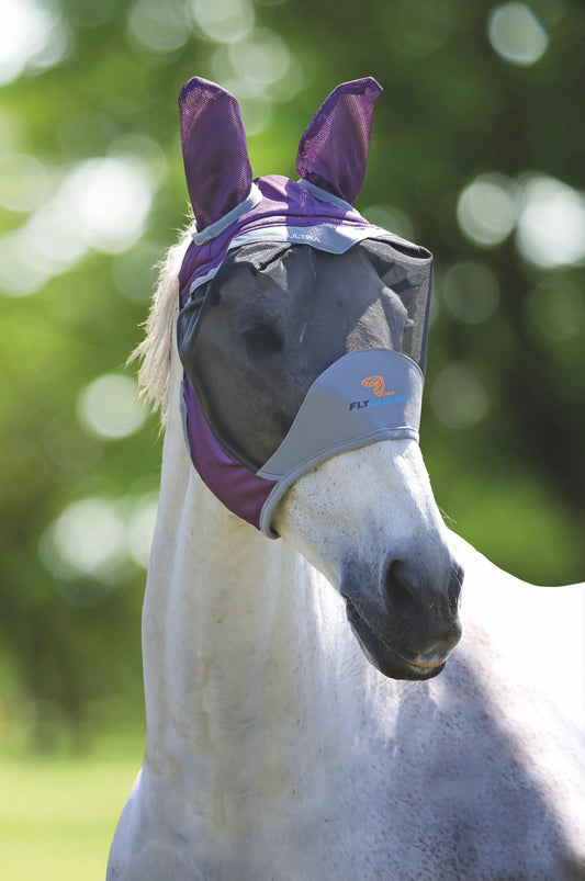 Shires Masque Anti-Mouches Deluxe avec Oreilles - 70% Anti UV - SHOPHORSE