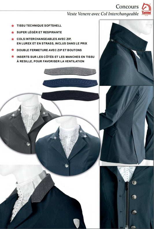 Tattini Deluxe Veste de Concours avec Col. Interchangeable - SHOPHORSE