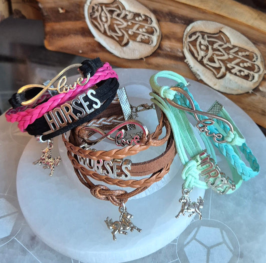 Bracelet Equestrian Multi-couches Tressé