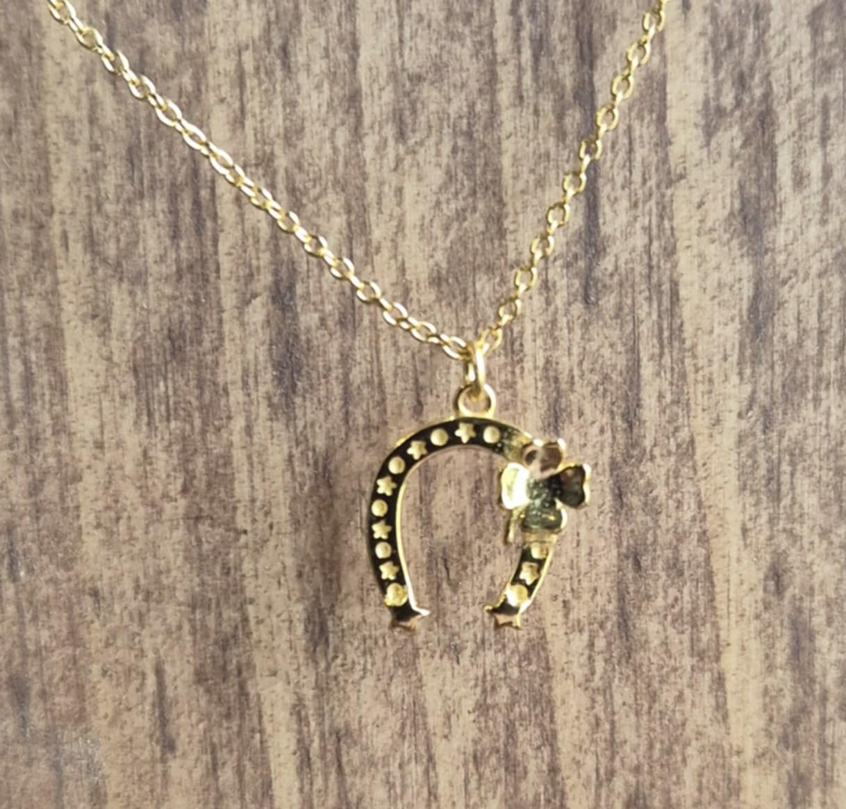 Pendentif Fer à Cheval et Trefle Argent