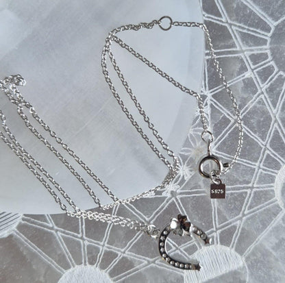 Pendentif Fer à Cheval et Trefle Argent