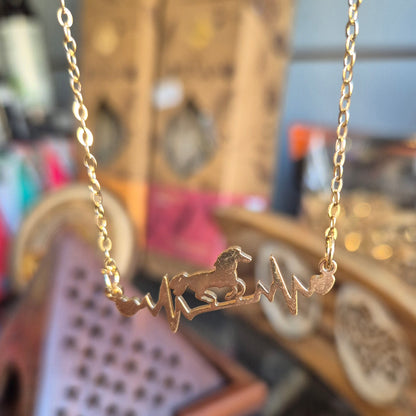 Collier Cheval Rythm Cardiac Dore
