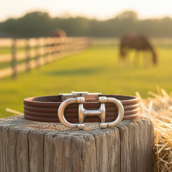 Bracelets en Cuir Véritable 10mm – Collection Equestre & Fantaisie