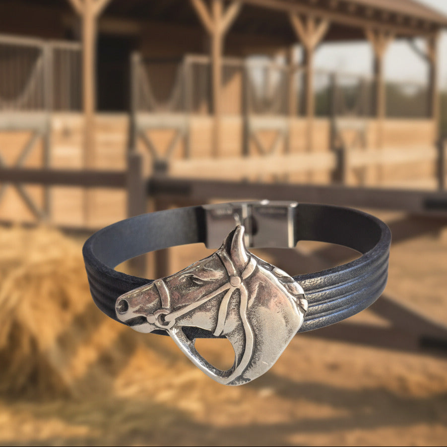 Bracelets en Cuir Véritable 10mm – Collection Equestre & Fantaisie