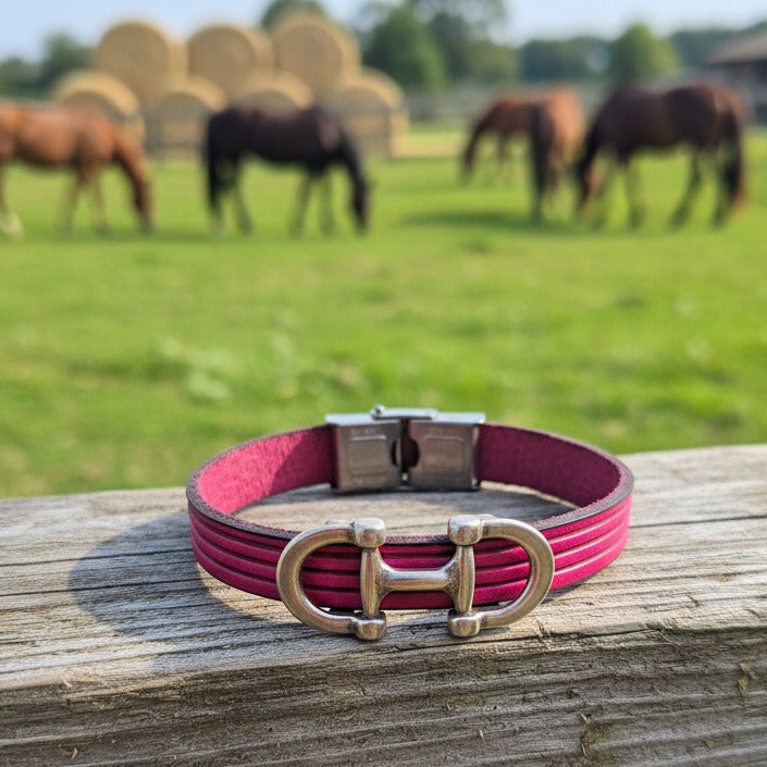 Bracelets en Cuir Véritable 10mm – Collection Equestre & Fantaisie
