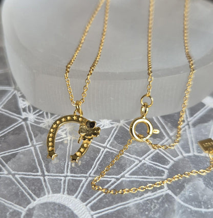 Pendentif Fer à Cheval et Trefle Argent