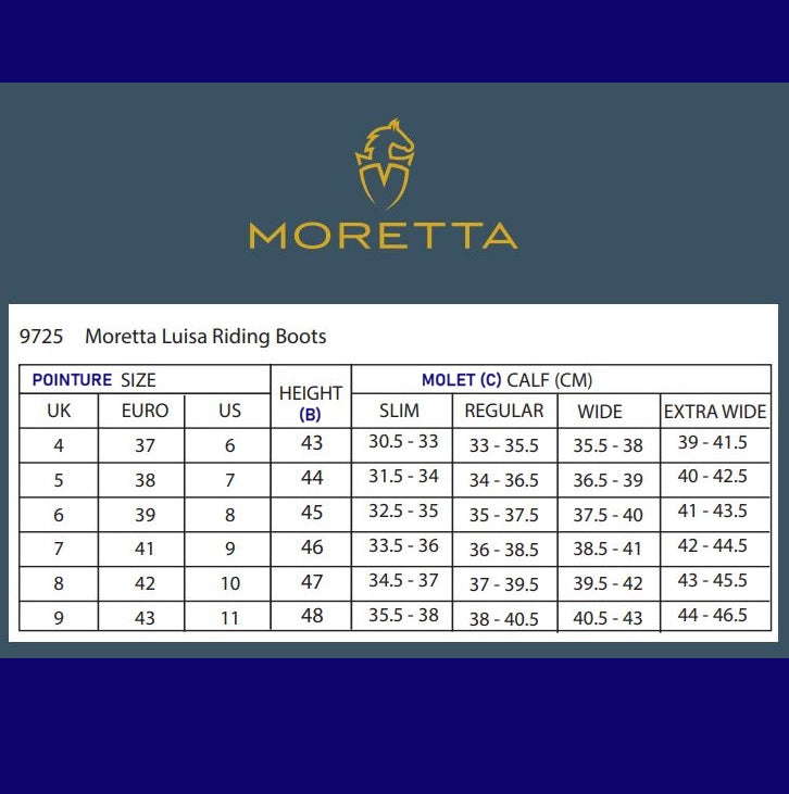 Moretta Luisa Bottes d'Equitation
