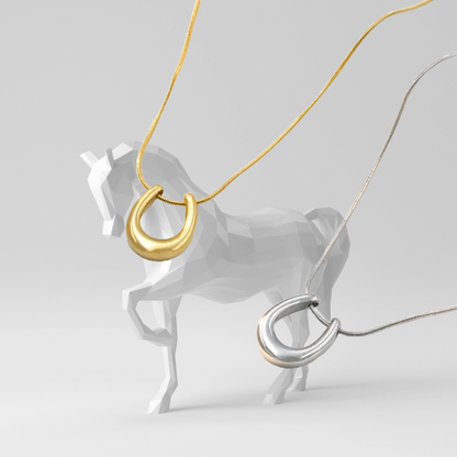 Pendentif Fer à Cheval en Acier Inoxydable