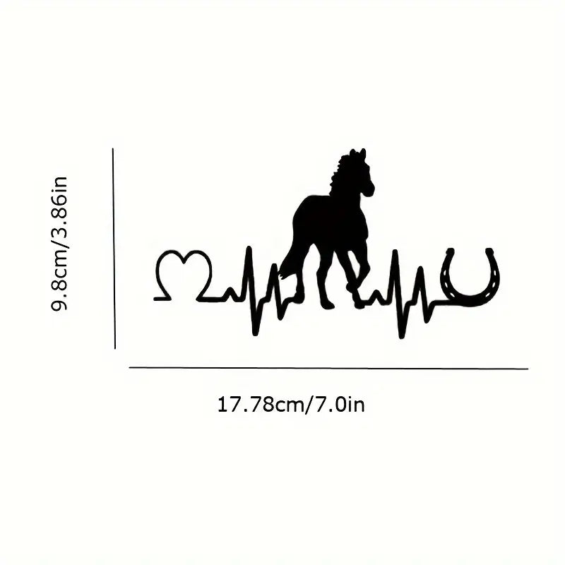 Autocollant Cheval Heartbeat