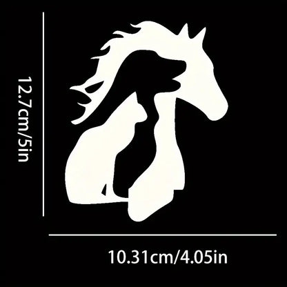 Autocollant Chevaux Chien Chat PM
