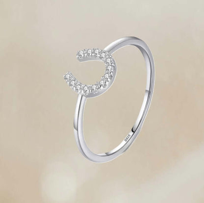 Bague Fer a Cheval en Strass