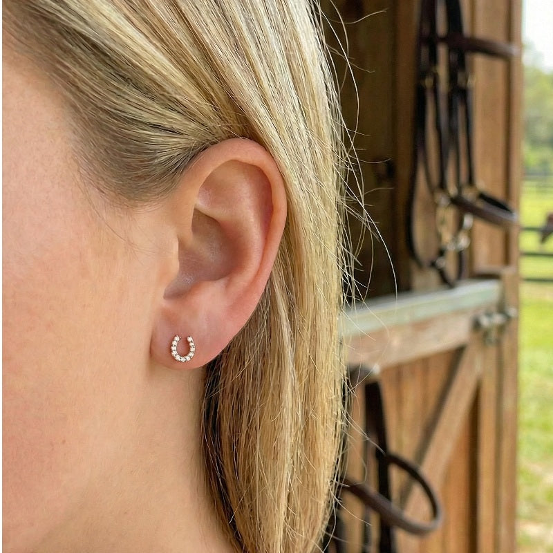 Boucle d'Oreilles Argent 925 et Strass