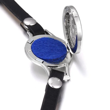 Bracelet Diffuseur Cuir Double Tete a Cheval