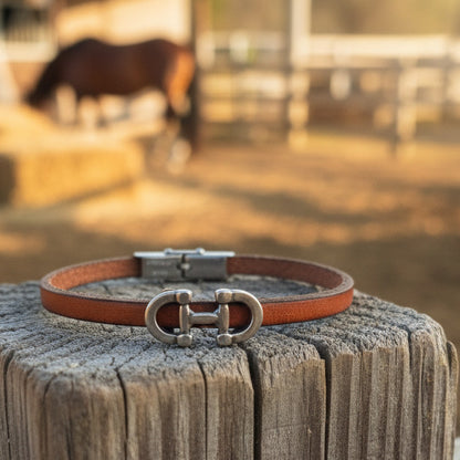 Bracelets en Cuir Véritable 5mm – Collection Equestre